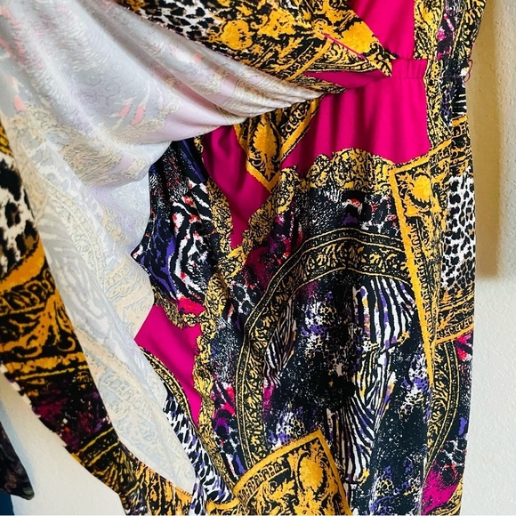 Steve Harvey Celebrity Edition Vibrant Multicolor Dress Medium careerwear office - Picture 5 of 8